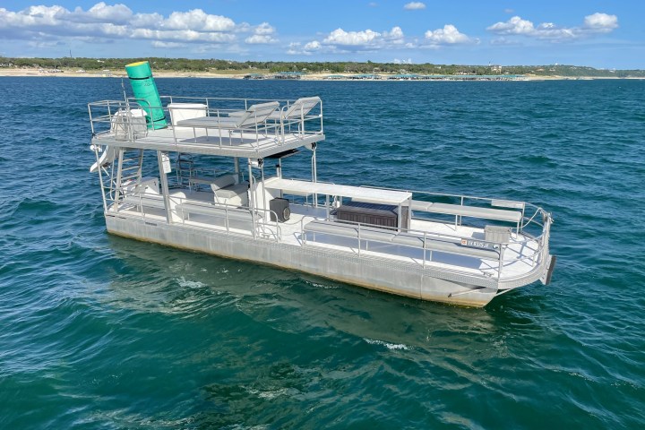 a photo of boat Party Barge in the lake