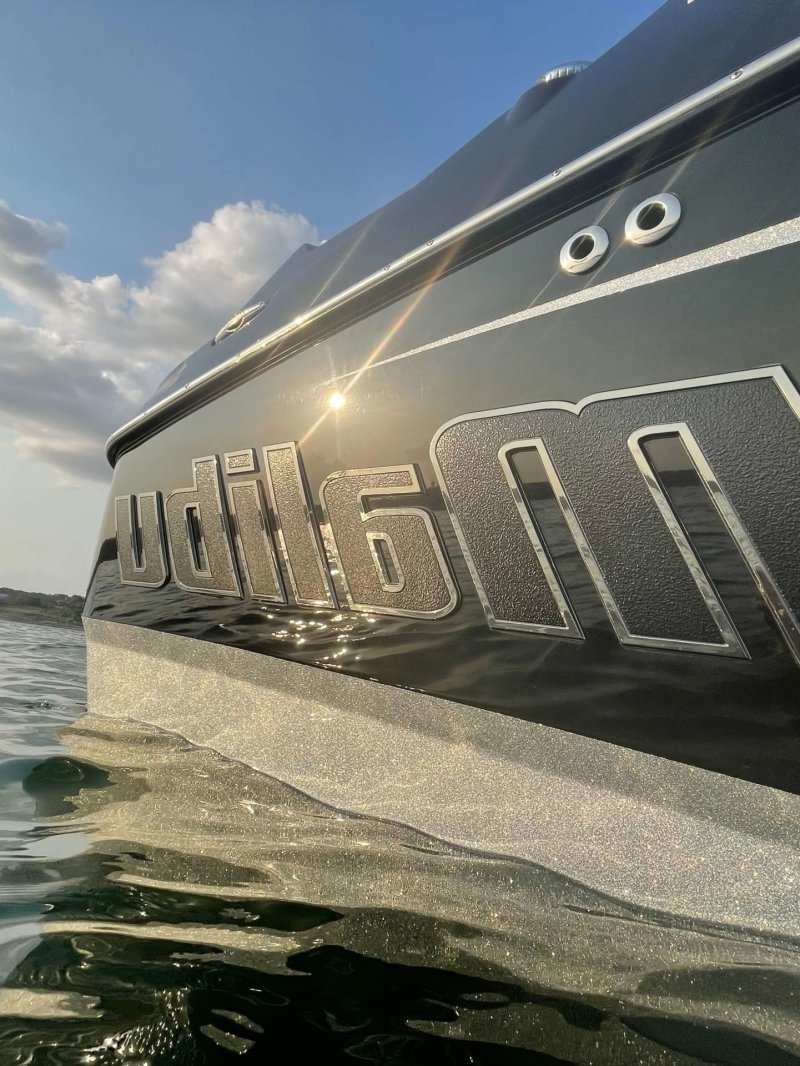 close up photo of boat Malibu M235 of Centex Boat Rentals